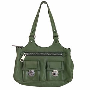 Marc Jacobs Anouck Green Leather Shoulder Bag